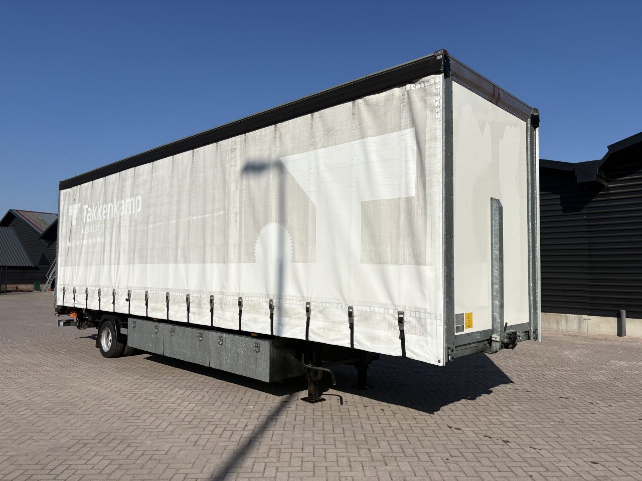 Be oplegger Kuiper gestuurde as schuifzeilen laadklep