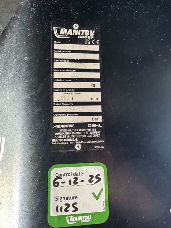 Manitou JH 3 Haaks JIB