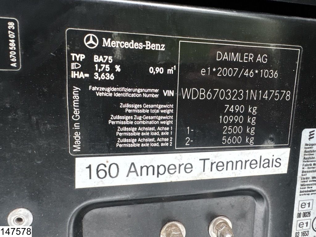 Mercedes Vario 816 D EURO 5, Promotional truck, Manual trans