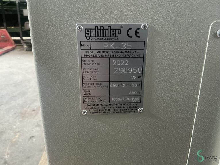 Profile bending machines Sahinler PK35