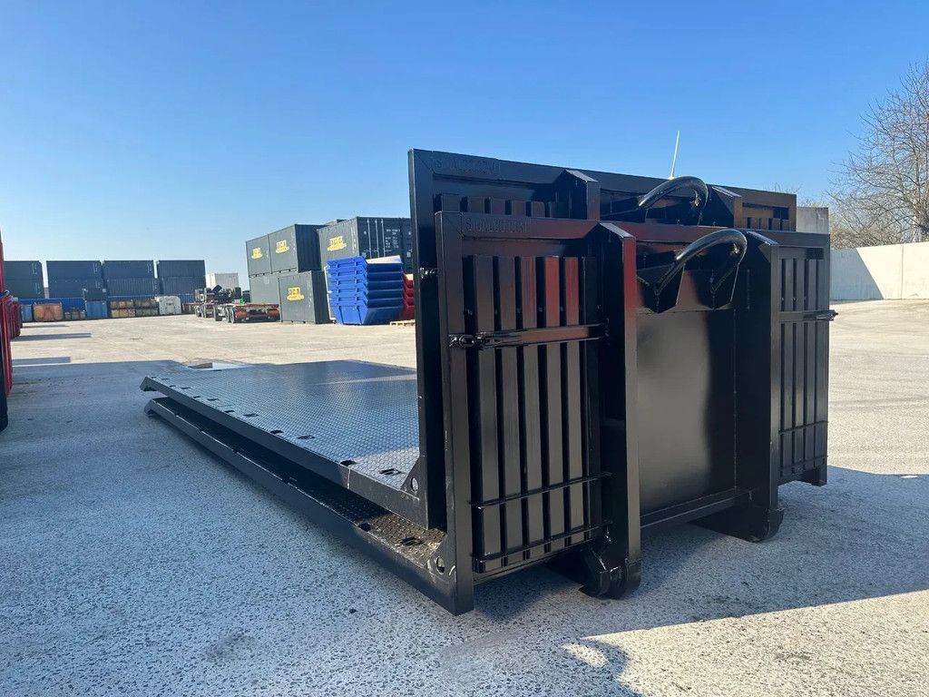 Sidalco 6,5 meter Laadflat met rongen en sjorogen en oprij kant