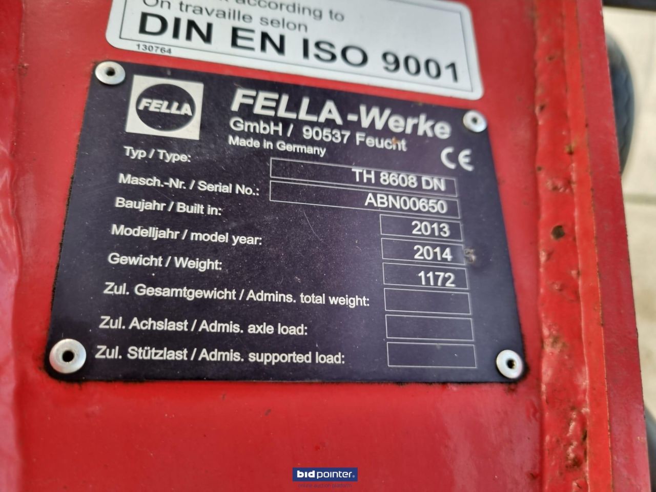 Fella TH 8608 schudder