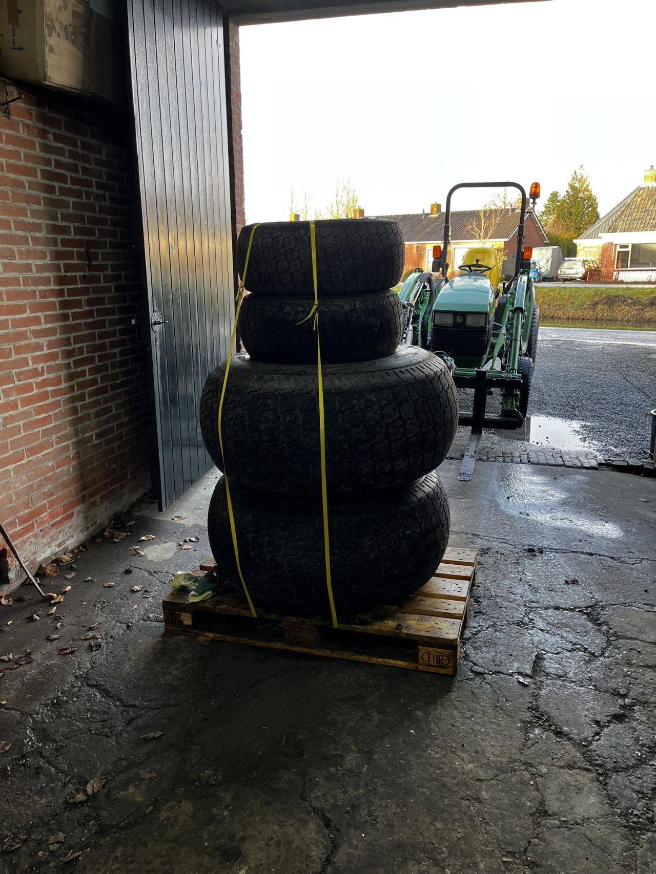 Gazonbanden set voor John Deere compact trekkers