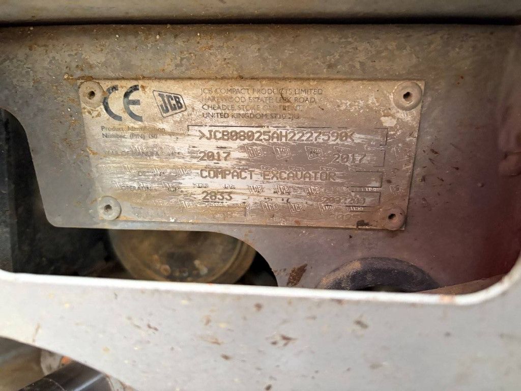 JCB 8025 Diesel-Kettenbagger 2017