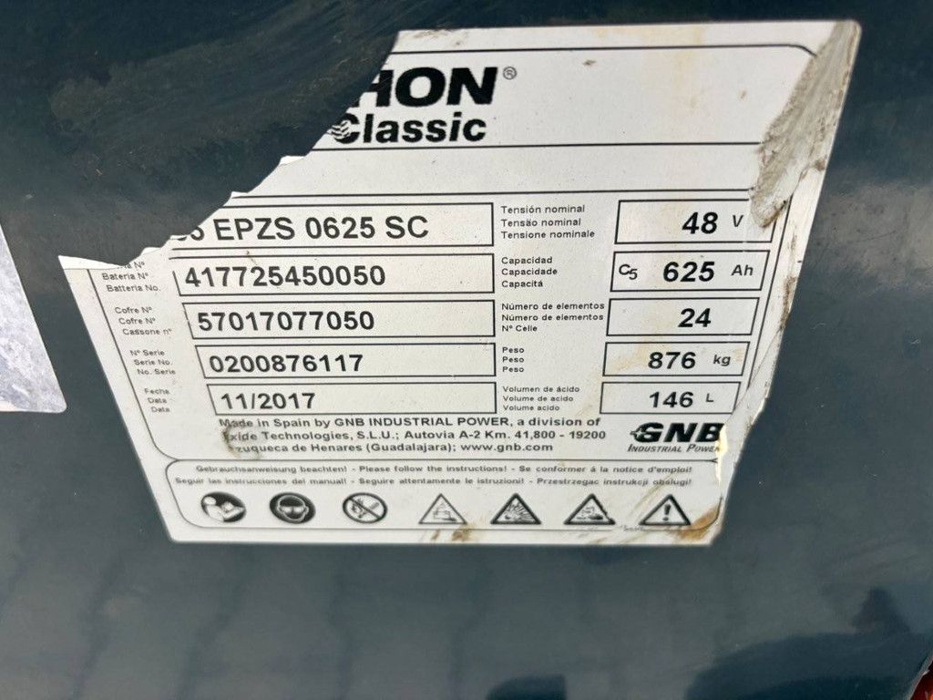 Forklift Toyota 8FBE16 Electric 2017