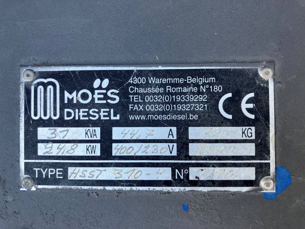 Generator Moes Diesel HSST 3-10-4 Diesel 2010 37kVA