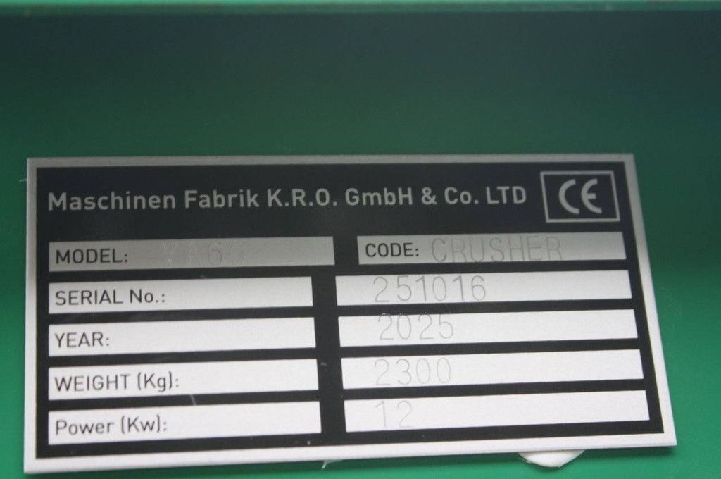 Crusher SKLP VA60 Petrol 12kW 2025 New