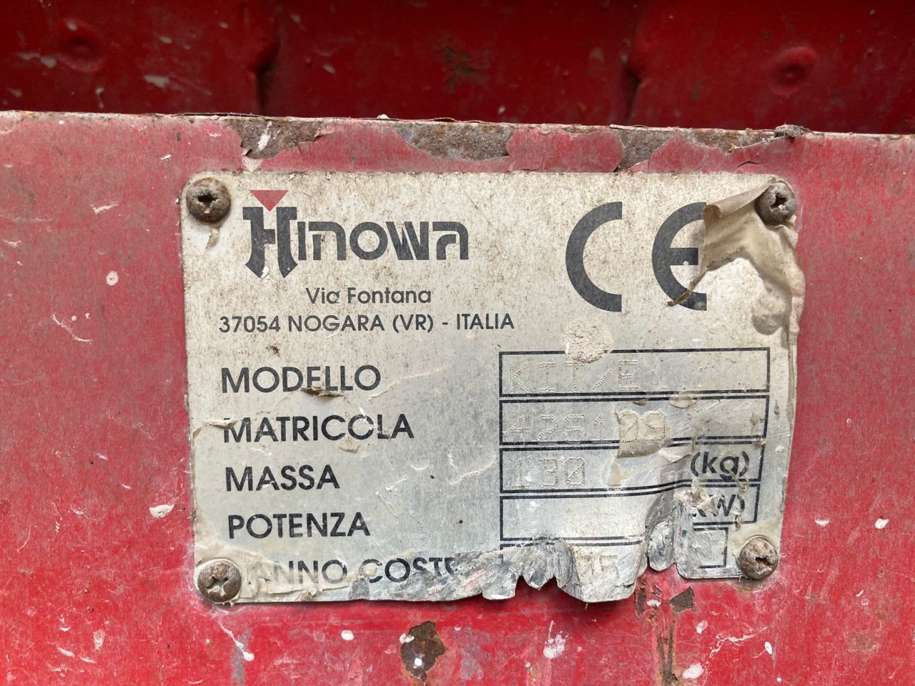 Hinowa HP 1100 B rupsdumper