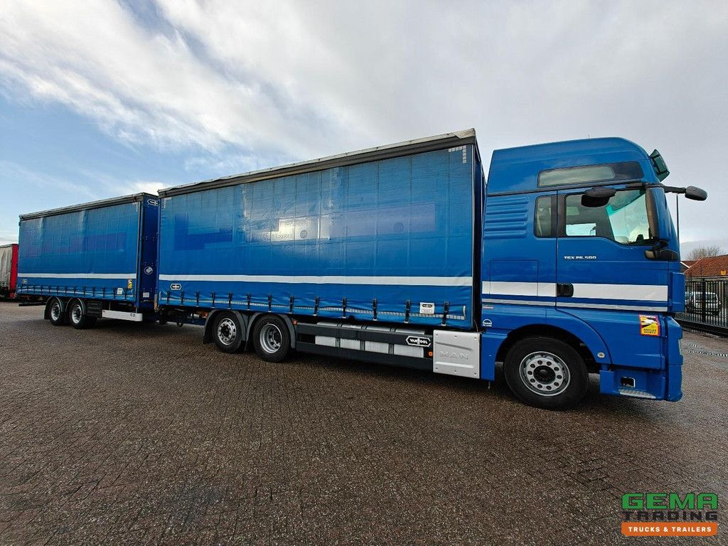 MAN TGX 26.500 6x2/4 XXL Euro6 - Retarder - SchuifzeilenCombi + VanHool 2-Assige Aanhangwagen - SmartTacho - StandAirco 12/2026 APK