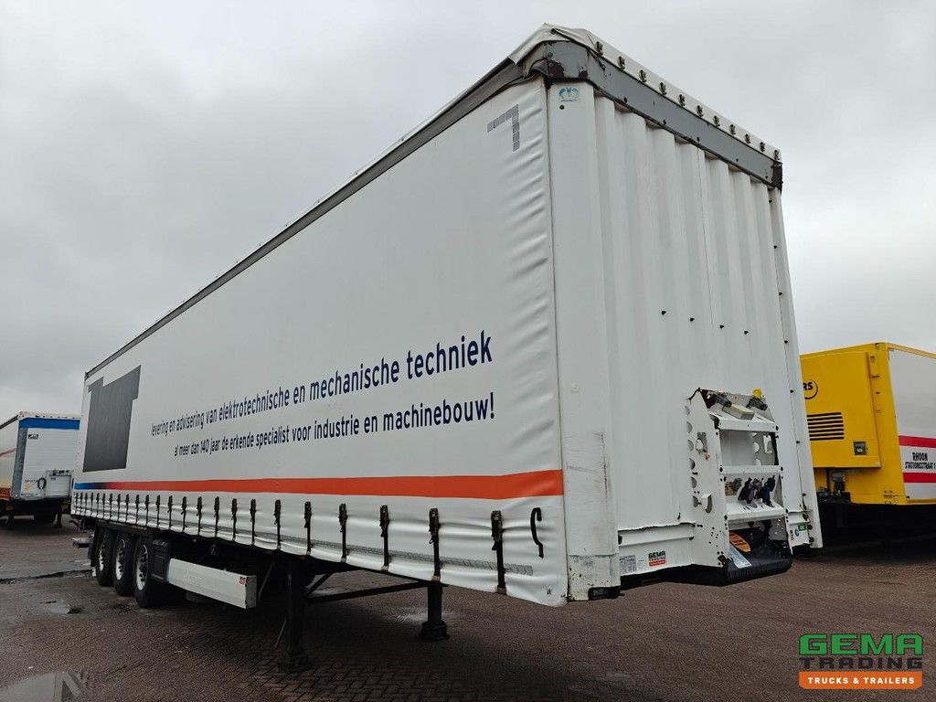 Krone SDP 27 3-Assen BPW - Schuifzeilen/Dak - Schijfremmen - Laadklep 2000KG - Accu's