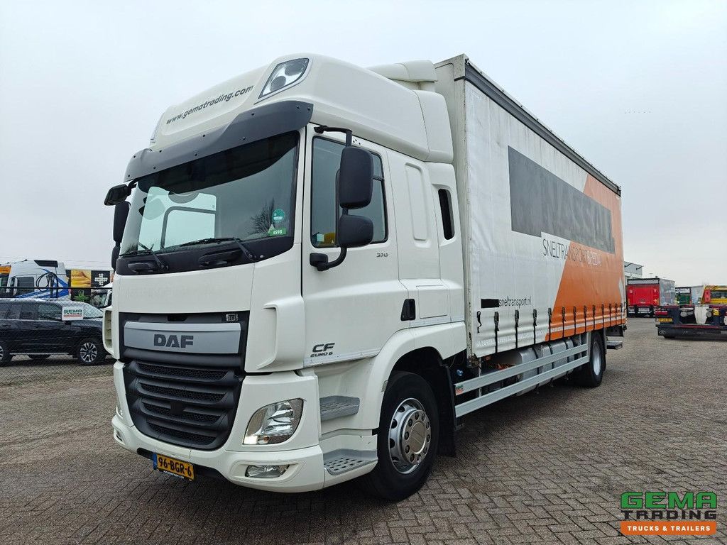 DAF CF 370 FA 4x2 Spacecab Euro6A – 7,7 m Schiebeplane – 2000 kg Ladebordwand – HH-Boden – SmartTacho V2