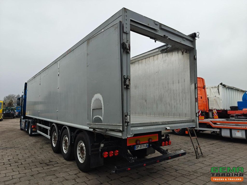Trouillet Socari 3-Achs-SAF - Kipper 64 m³ - Seitenlader - Getreideklappen - Alcoa - Liftachse - ALU/ALU - TOP!!