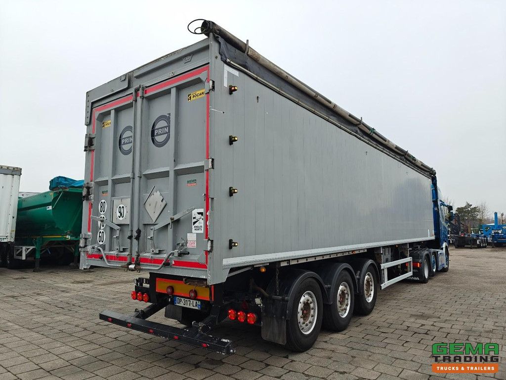 Trouillet Socari 3-Achs-SAF - Kipper 64 m³ - Seitenlader - Getreideklappen - Alcoa - Liftachse - ALU/ALU - TOP!!