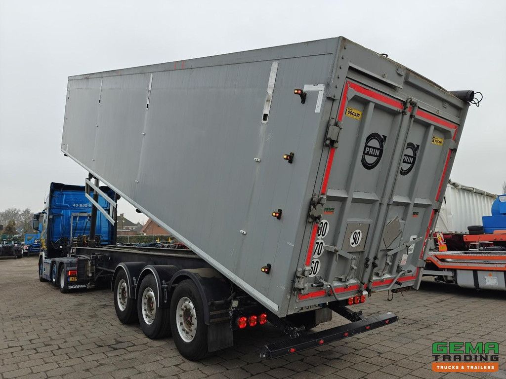 Trouillet Socari 3-Achs-SAF - Kipper 64 m³ - Seitenlader - Getreideklappen - Alcoa - Liftachse - ALU/ALU - TOP!!