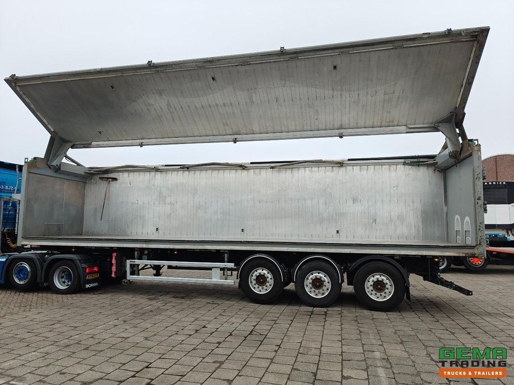 Trouillet Socari 3-Achs-SAF - Kipper 64 m³ - Seitenlader - Getreideklappen - Alcoa - Liftachse - ALU/ALU - TOP!!