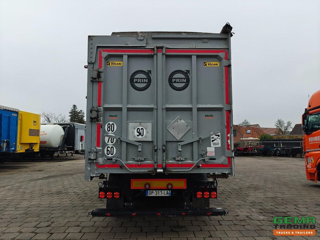 Trouillet Socari 3-Achs-SAF - Kipper 64 m³ - Seitenlader - Getreideklappen - Alcoa - Liftachse - ALU/ALU - TOP!!
