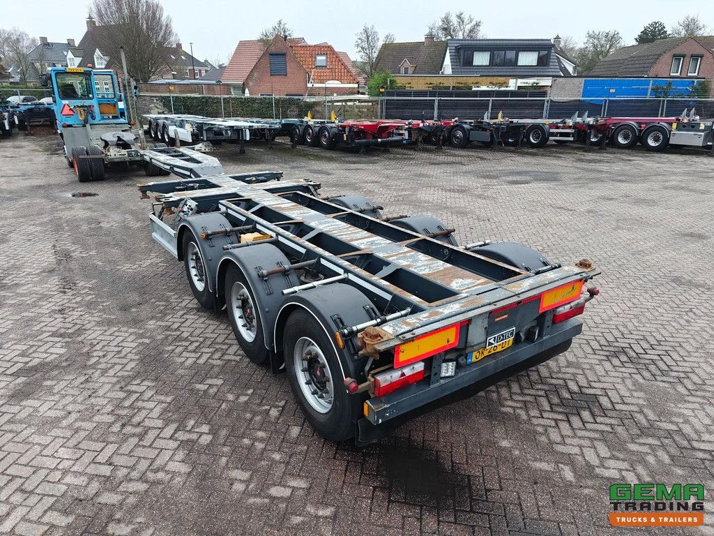 D-Tec FT-LS-S 3-axle SAF - Multi - Disc brakes - Lift axle - 3x extendable - All connections