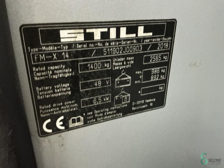 Reachtrucks Electric Still FM-X14 2018