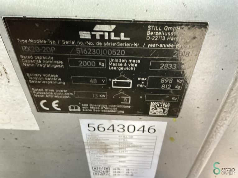 Forklifts Electric Still RX20-20P 2018 Battery 2021
