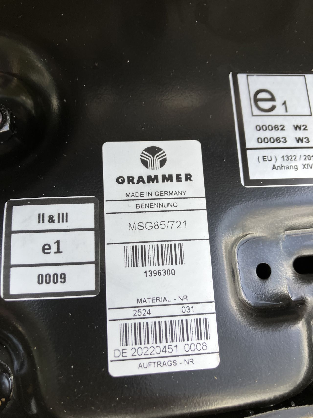 Grammer MSG85/721 Stoel