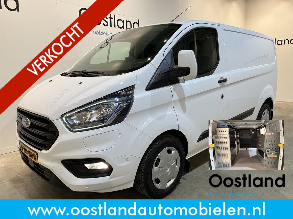 Ford Transit Custom 340 L1H1 PHEV Trend Automaat / Euro 6 / Servicebus / Sortimo Inrichting / Airco / Cruise Control / Camera / CarPlay / 3-Zits / 30.000 KM !!