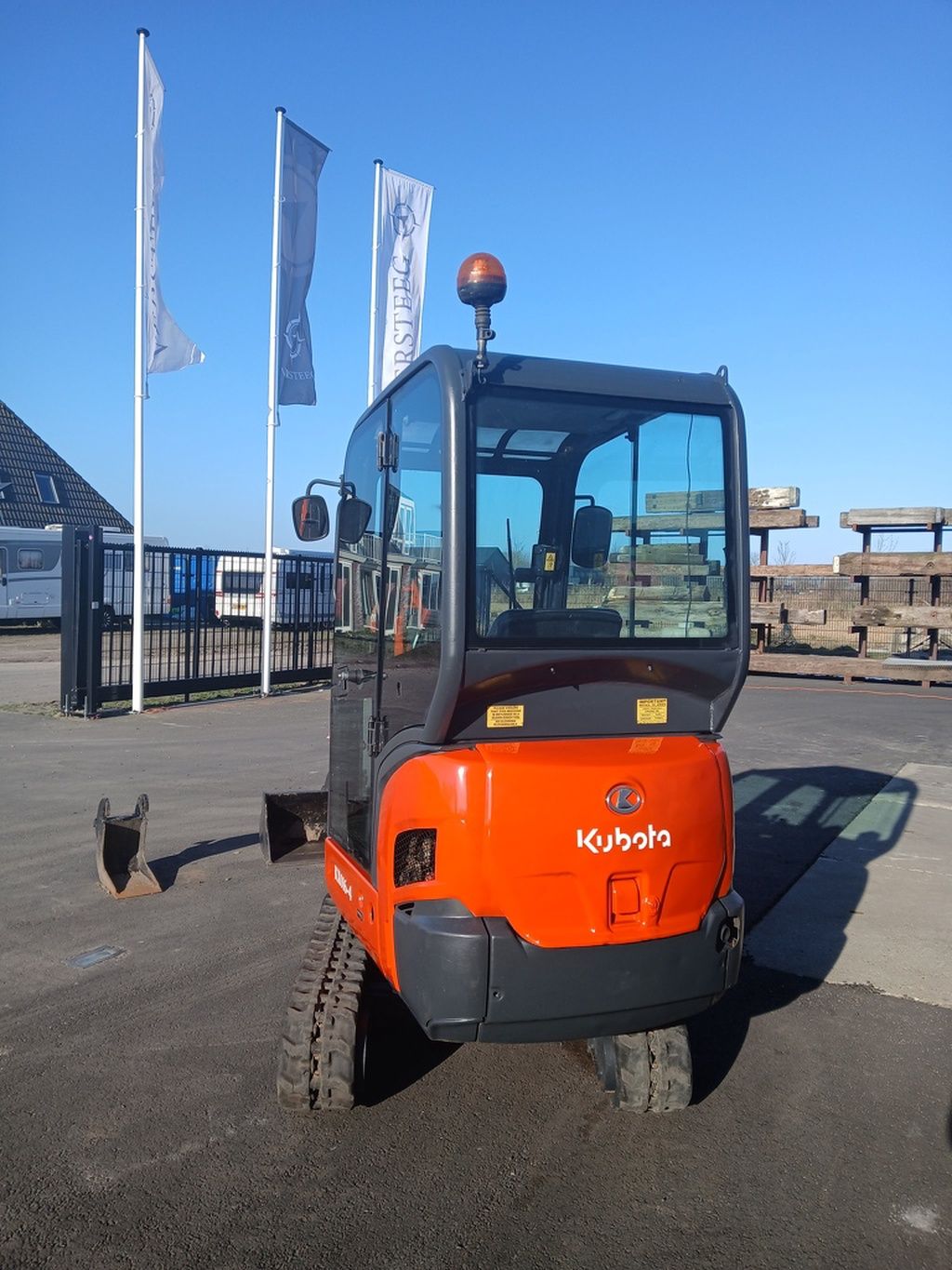 Kubota minigraver met hydro snelwissel