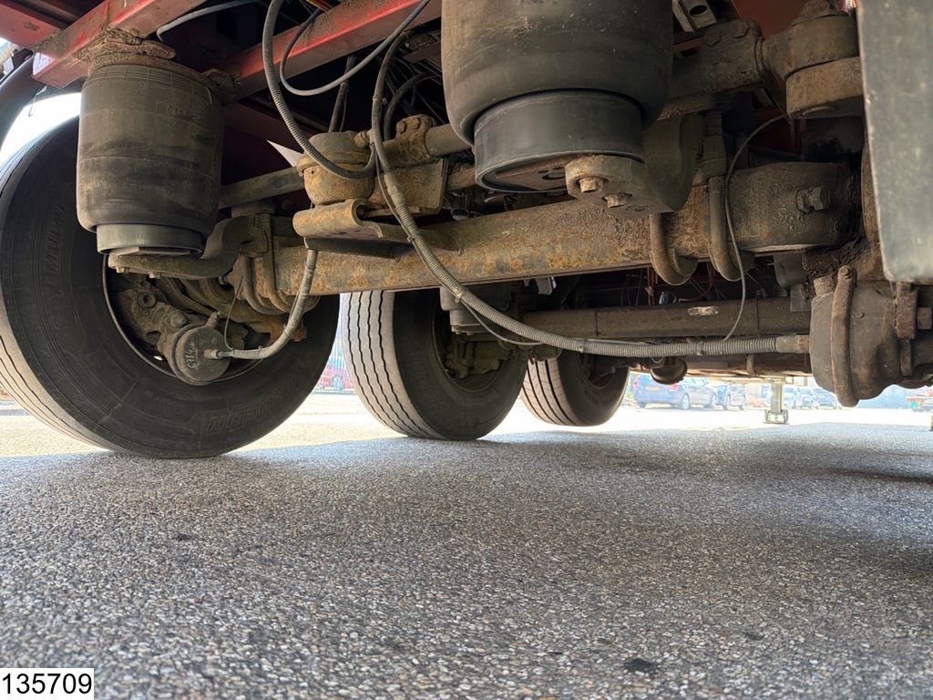 Lecitrailer open laadbak 38,000 kg, 7.02 m extendable