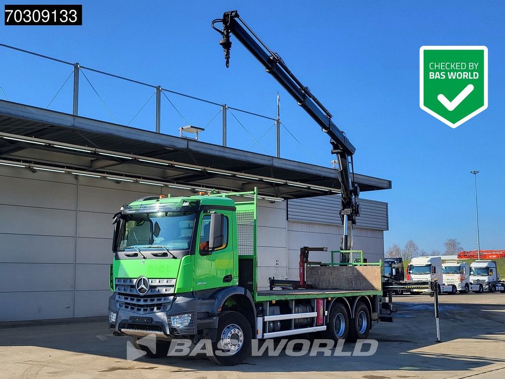 Mercedes Arocs 2636 6X4 HIAB 144 E-3 HIPRO Remote Full Steel Euro 6