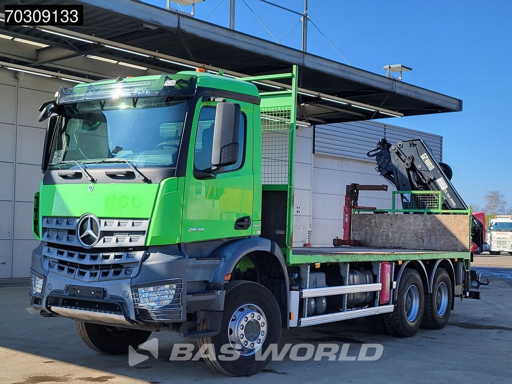 Mercedes Arocs 2636 6X4 HIAB 144 E-3 HIPRO Remote Full Steel Euro 6