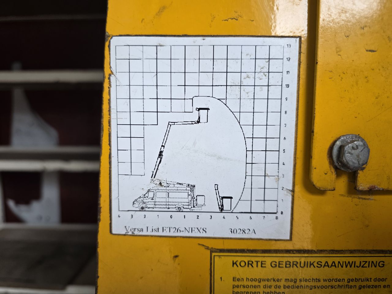 Opel Vivaro 1.9DTI 2.9T L1H1 Hoogwerker Versalift ET-26-NEXS