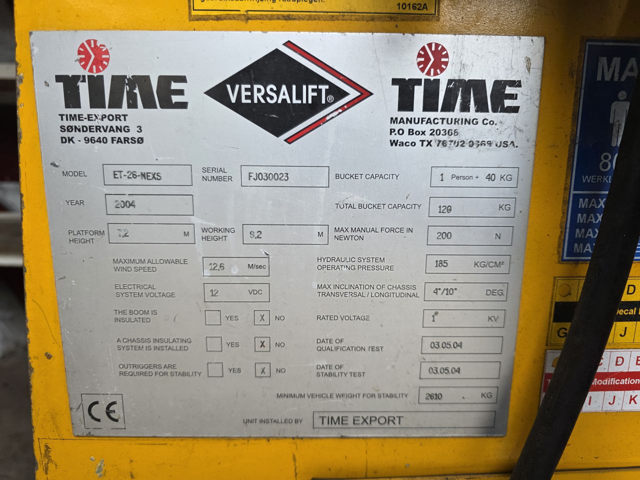 Opel Vivaro 1.9DTI 2.9T L1H1 Hoogwerker Versalift ET-26-NEXS