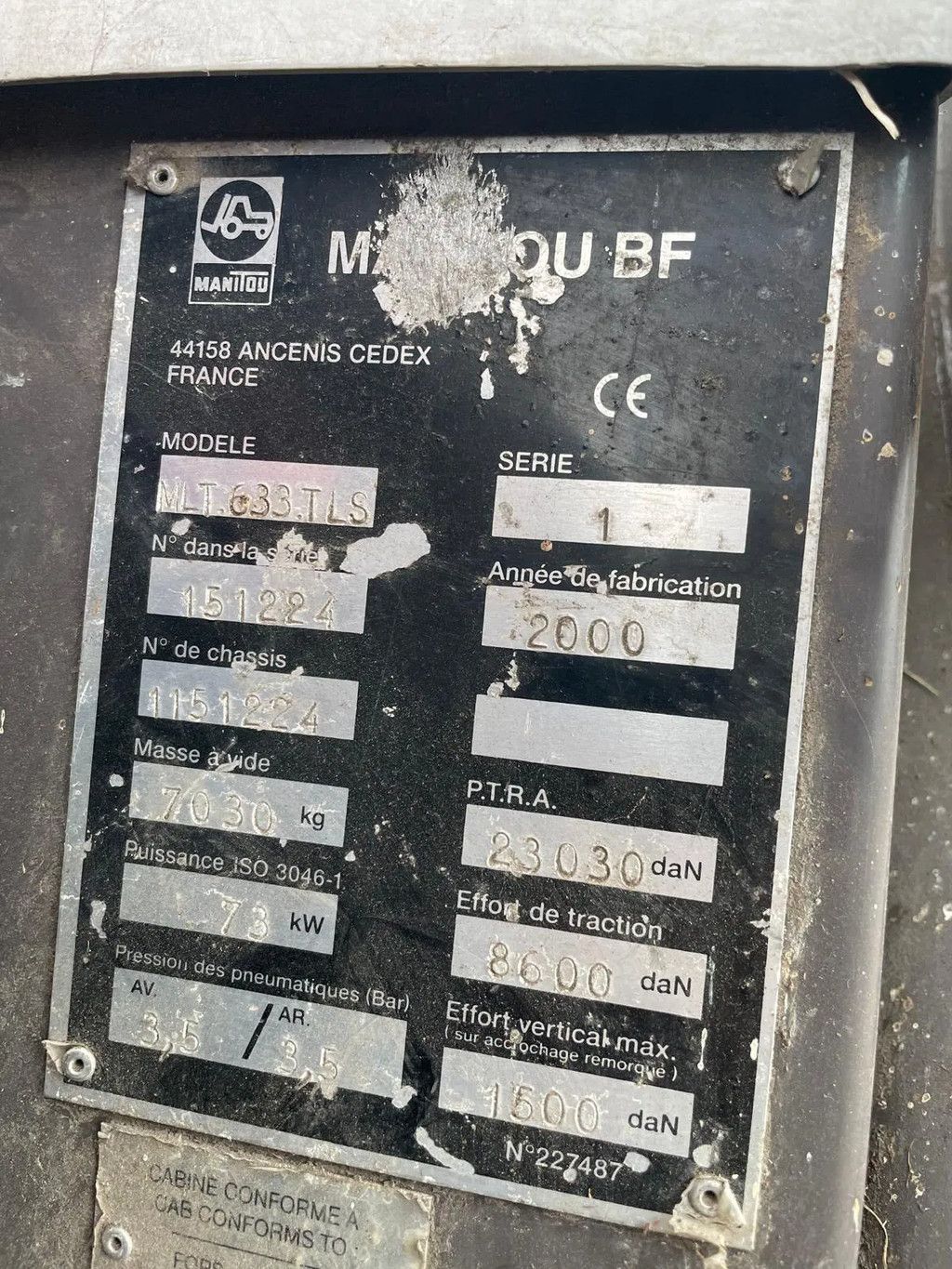 Manitou MLT 633 TLS Verreiker