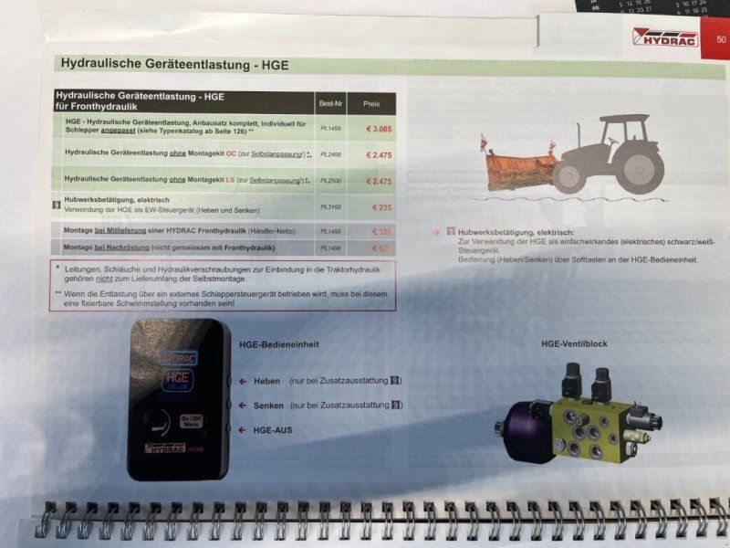 Hydrac Elektronische Fronthubwerksregelung zu Steyr Plu