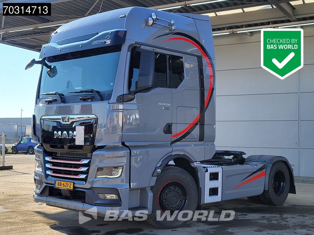 MAN TGX TGX 18.510 4X2 Individual Lion S! GX APK 10-2026 Retarder 2x Tank Full-Air Leather ACC Navi Standklima