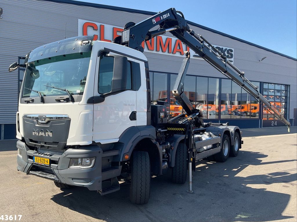 Man TGS 32.470 8x4 Euro 6 Hiab 22 Tonmeter laadkraan Just 68.765 Km!