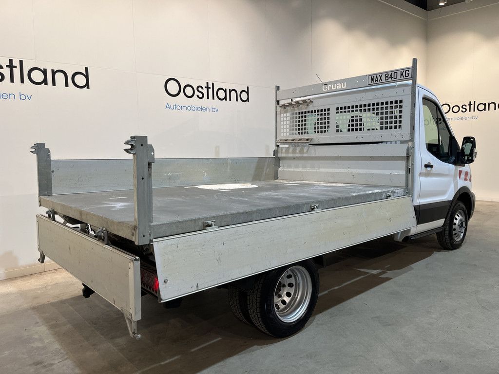 Ford Transit 2.0 TDCI L2 Trend 170 PK DL Dubbel Lucht RWD Kipper / Tipper / Open Laadbak / Euro 6 / Airco / Trekhaak / Camera / 3-Zits / 22.100 KM !!