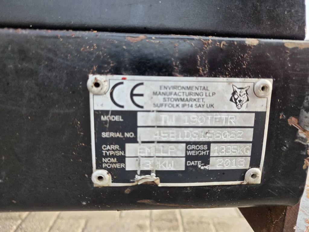 Vermeer Tw190tftr zelfrijdende hout hakselaar