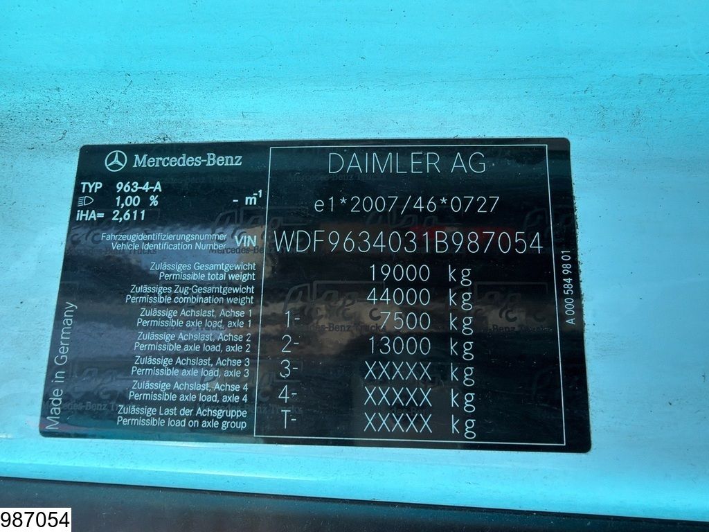 Mercedes Actros 1843 EURO 6, Standairco