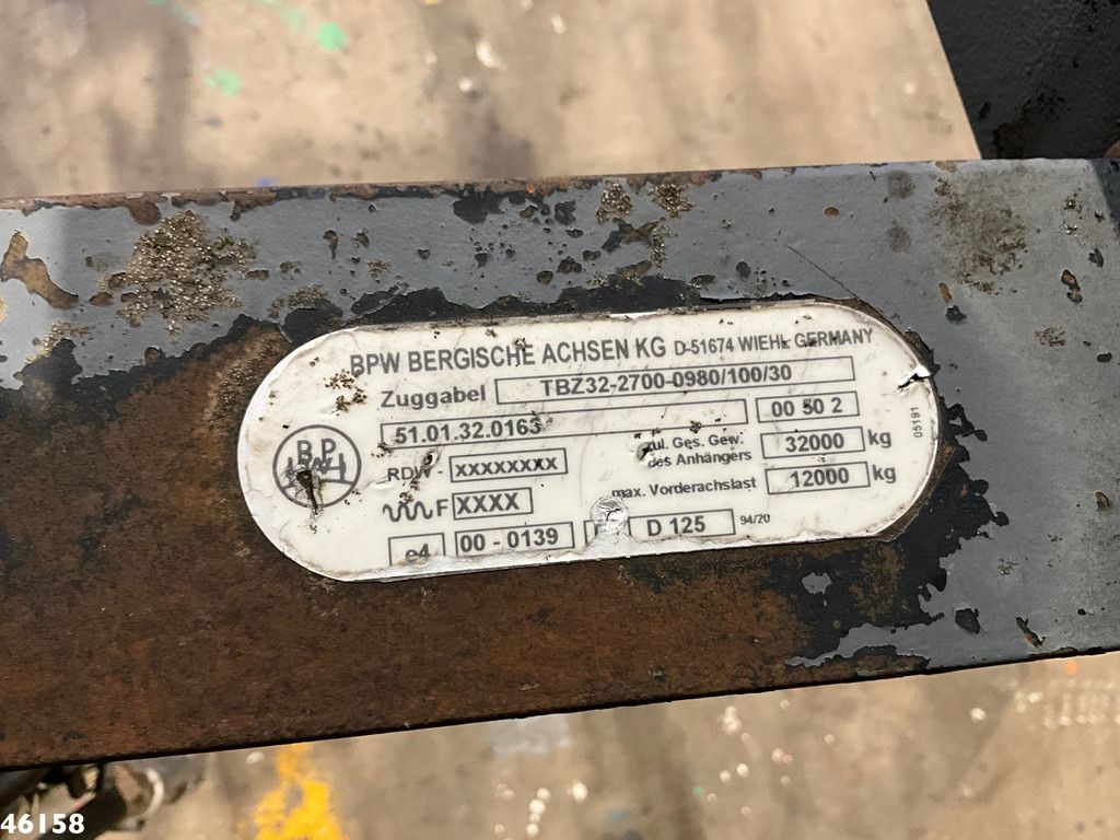 Van Hool 2-assige containeraanhangwagen