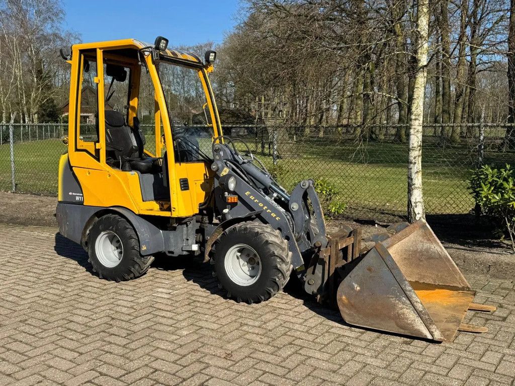 Eurotrac W11 Minishovel + bak & vorken