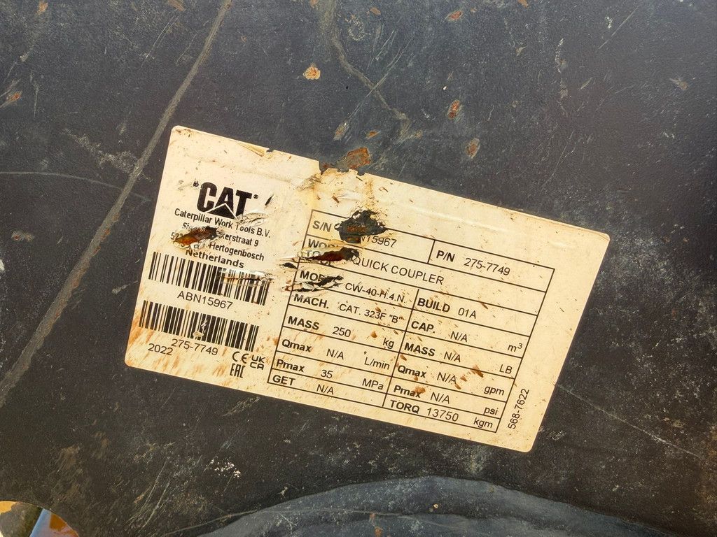 Caterpillar Quick coupler CW 40 H4N