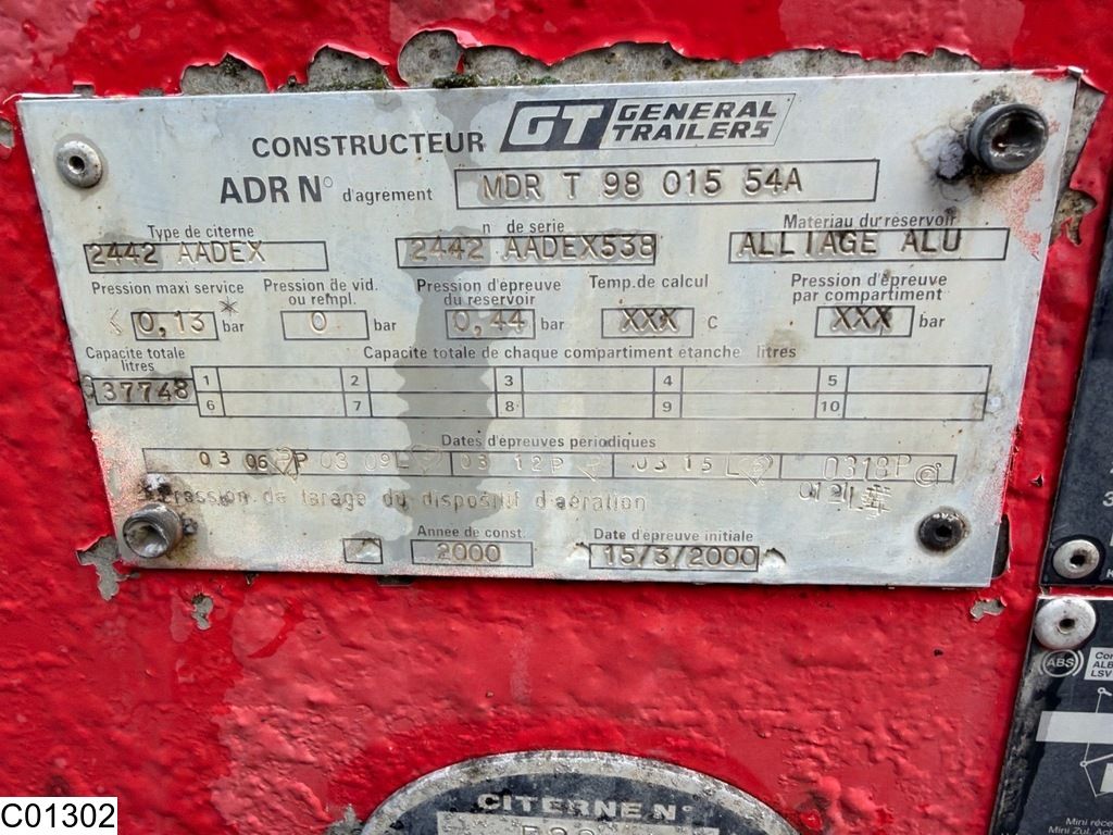 Trailor Fuel 37.748 Liter, 1 Comp