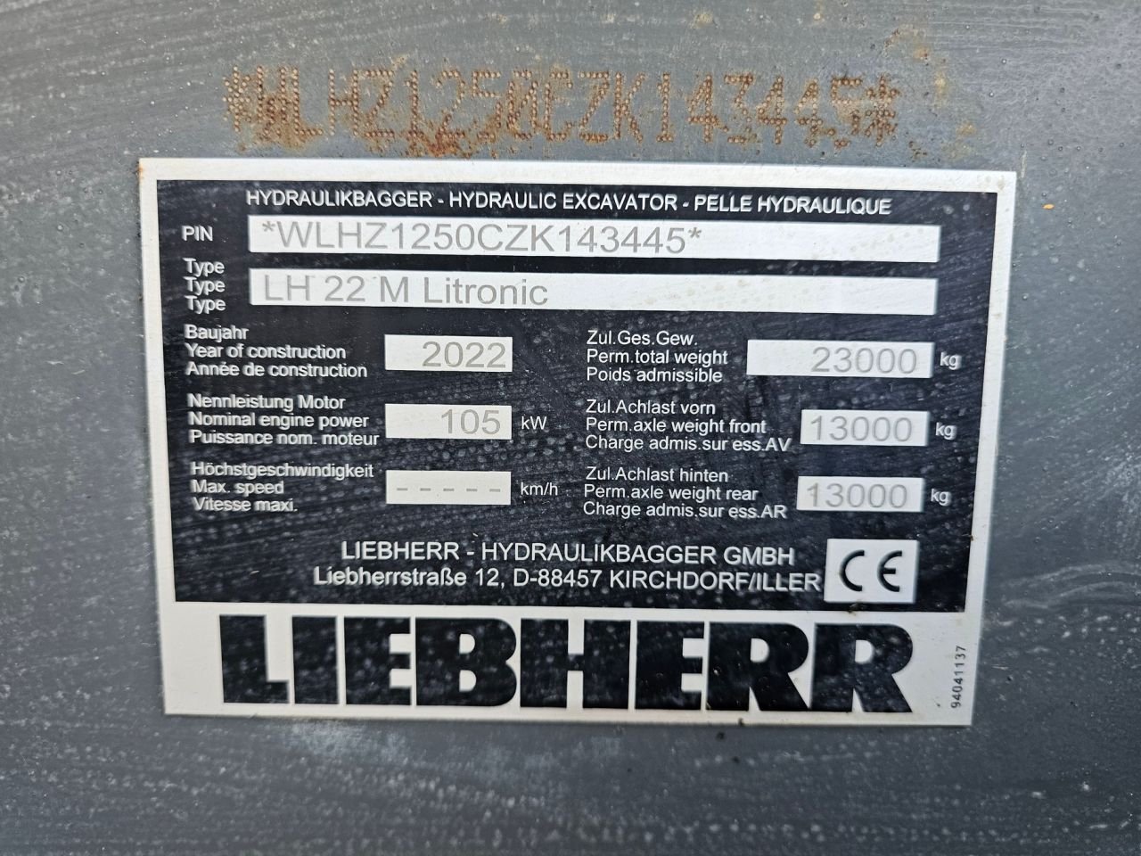 Liebherr LH 22M With sorting Grab