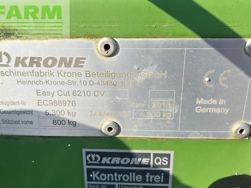 Krone easycut 6210 cv