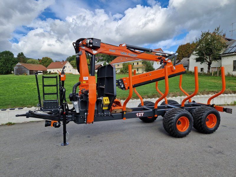 MTM 12T 9,80m Kran Hydr. Vorgesteuerte Steuerung Rückewagen