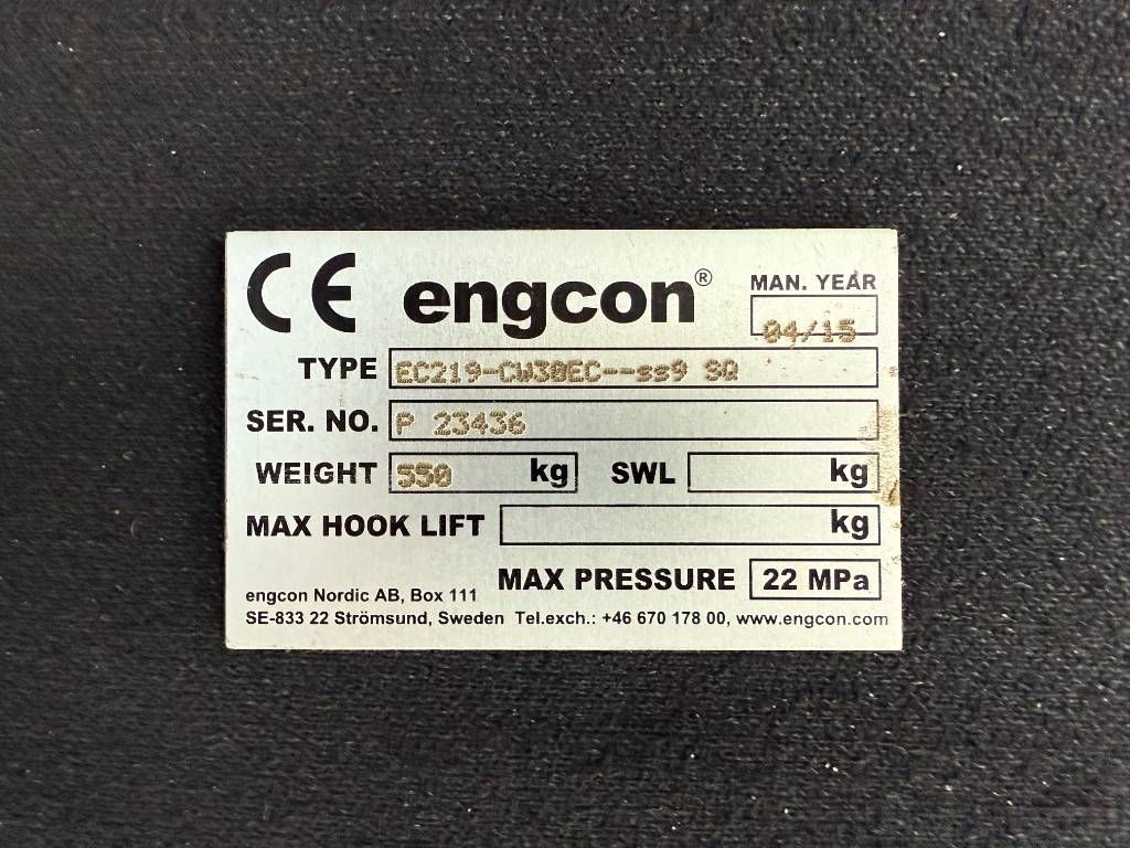 Engcon EC219 CW30EC Verachtert / Tilt + Rotate