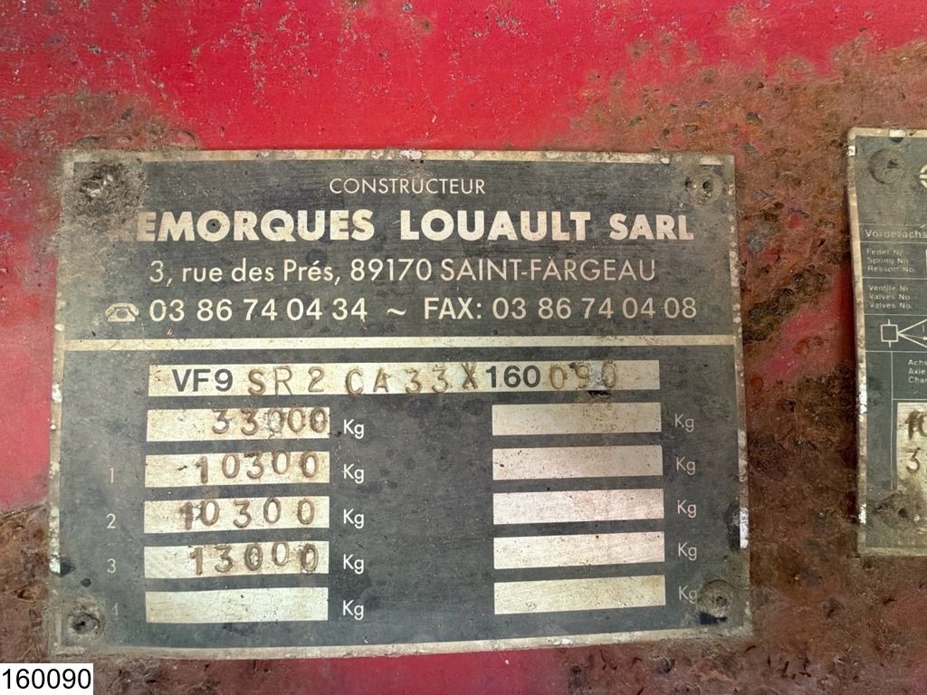 Louault Lowbed Leaf spring, 33,000 kg