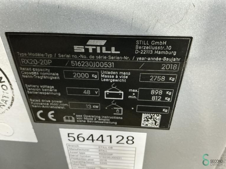 Forklifts Electric Still RX20-20P 2018 3+4th Valve