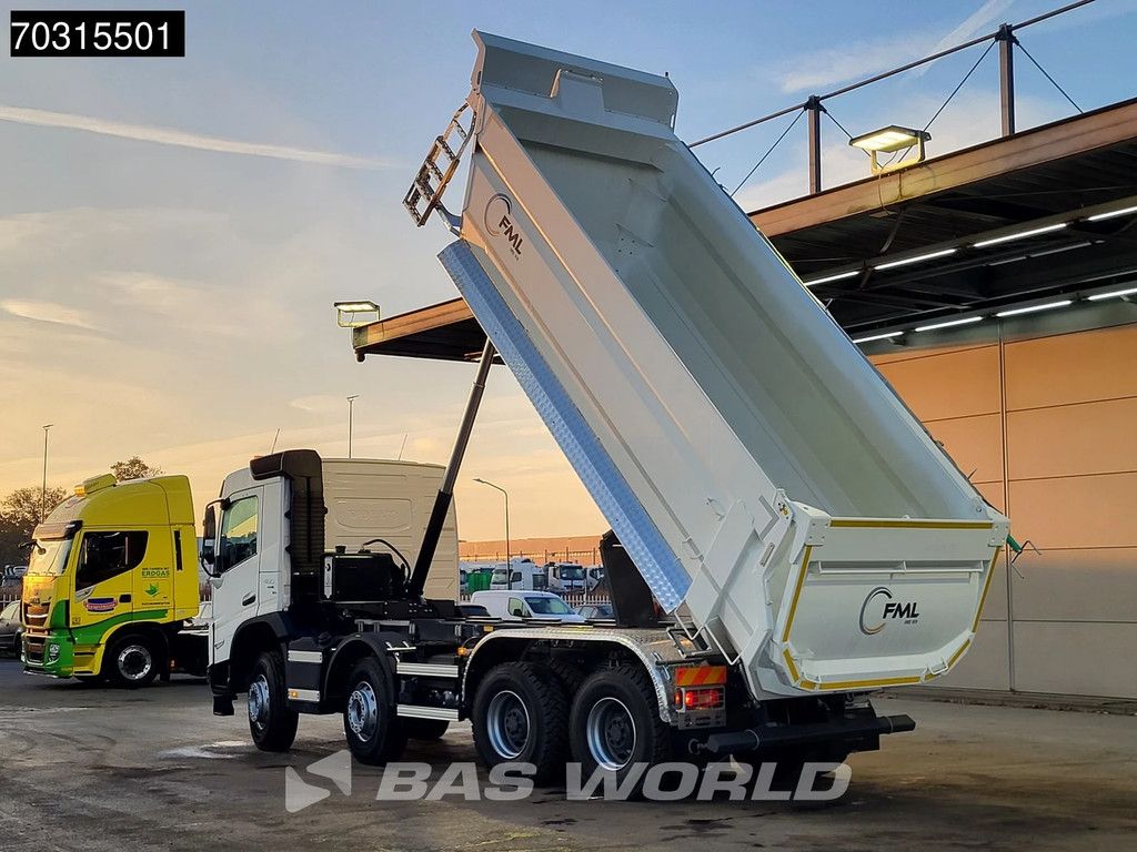 Volvo FMX 460 8X4 NEW! 13L Engine 18m3 Wielton Kipper Steelsuspension Big-Axle Automatic Euro 6