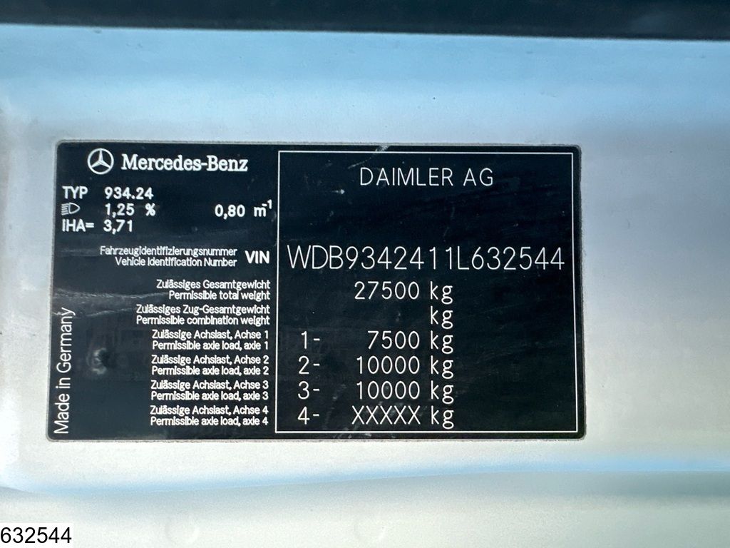 Mercedes Actros 2641 6x4, EURO 5, Hydraulics